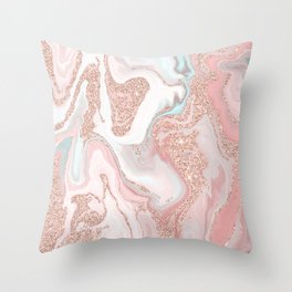 16x16 Multicolor Swesly Totes & Pillows Abstract Pattern Leaves in Pink on Gray AES317 Throw Pillow 